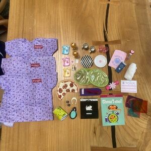 American Girl doll accessories lot- various items- some retired